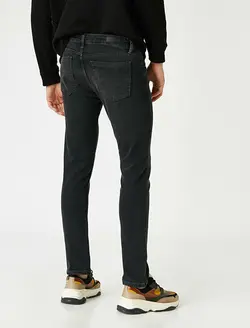 شلوار جین مردانه مشکی کوتون