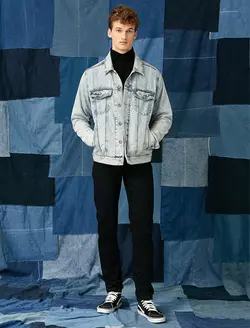 شلوار جین مردانه مشکی کوتون