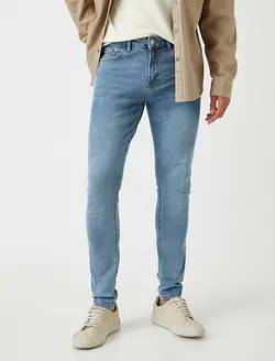 شلوار جین مردانه آبی کوتون