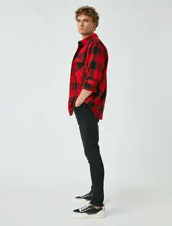 شلوار جین مردانه مشکی کوتون