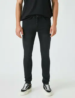 شلوار جین مردانه مشکی کوتون