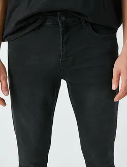 شلوار جین مردانه مشکی کوتون