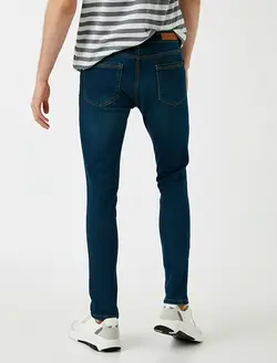 شلوار جین مردانه آبی نفتی کوتون