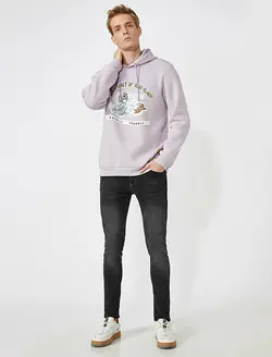 شلوار جین مردانه مشکی کوتون