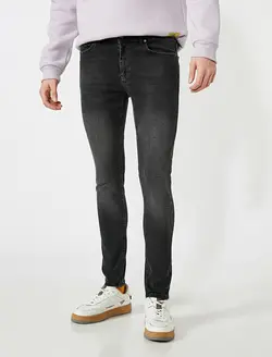 شلوار جین مردانه مشکی کوتون