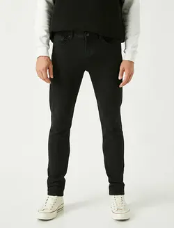 شلوار جین مردانه مشکی کوتون