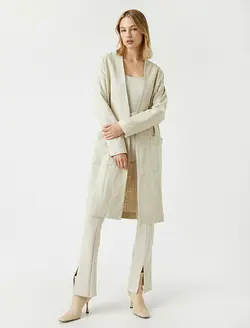 بارانی زنانه بژ کوتون