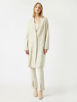 بارانی زنانه بژ کوتون