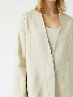 بارانی زنانه بژ کوتون