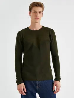 پلیور مردانه خاکی کوتون