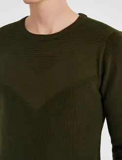 پلیور مردانه خاکی کوتون