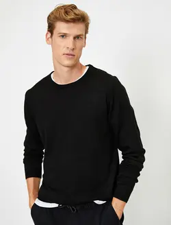 پلیور مردانه مشکی کوتون