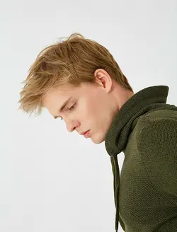 پلیور مردانه خاکی کوتون