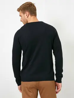 پلیور مردانه سرمه ای کوتون