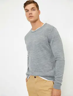 پلیور مردانه خاکستری کوتون