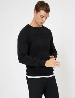 پلیور مردانه مشکی کوتون