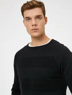 پلیور مردانه مشکی کوتون