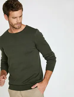 پلیور مردانه خاکی کوتون