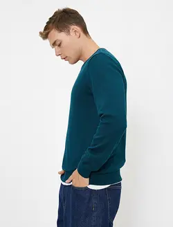 پلیور مردانه آبی نفتی کوتون