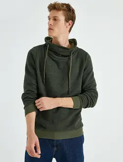 پلیور مردانه خاکی کوتون