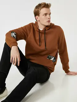 هودی مردانه قهوه ای کوتون