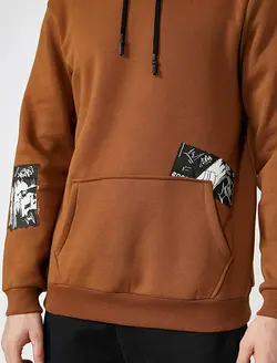 هودی مردانه قهوه ای کوتون