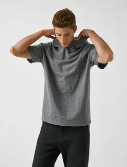 هودی مردانه خاکستری کوتون