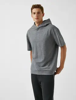هودی مردانه خاکستری کوتون