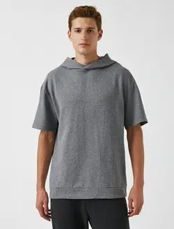 هودی مردانه خاکستری کوتون