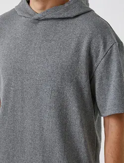 هودی مردانه خاکستری کوتون