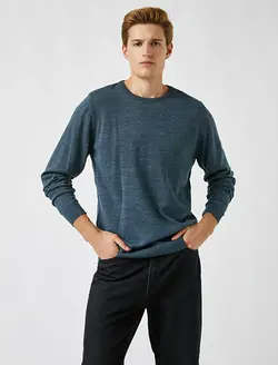 پلیور مردانه آبی نفتی کوتون