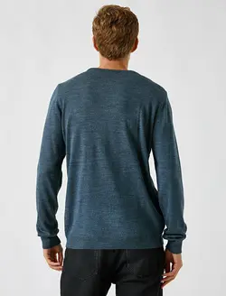 پلیور مردانه آبی نفتی کوتون