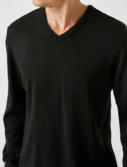 پلیور مردانه مشکی کوتون