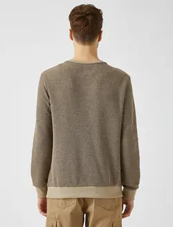 پلیور مردانه قهوه ای روشن کوتون