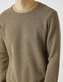 پلیور مردانه قهوه ای روشن کوتون