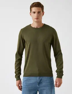 پلیور مردانه خاکی کوتون