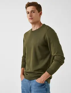 پلیور مردانه خاکی کوتون