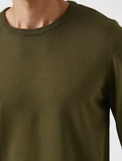 پلیور مردانه خاکی کوتون