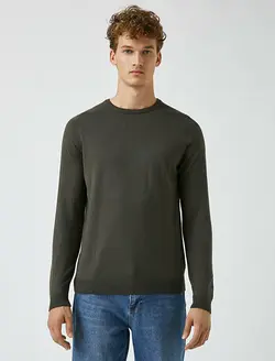 پلیور مردانه خاکی کوتون