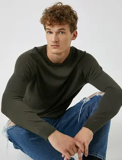 پلیور مردانه خاکی کوتون