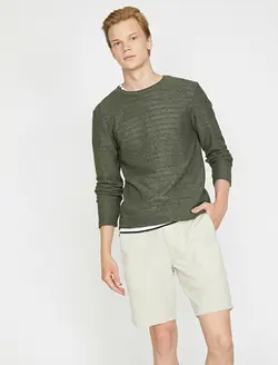 پلیور مردانه خاکی کوتون