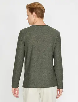 پلیور مردانه خاکی کوتون