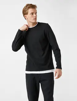 پلیور مردانه مشکی کوتون