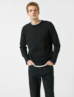 پلیور مردانه مشکی کوتون