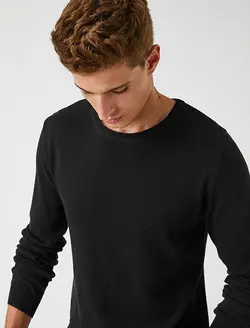 پلیور مردانه مشکی کوتون