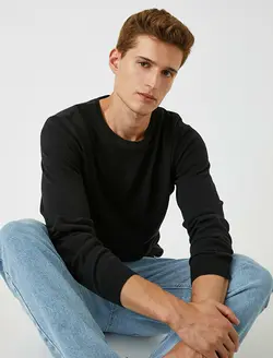 پلیور مردانه مشکی کوتون