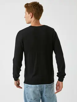 پلیور مردانه مشکی کوتون