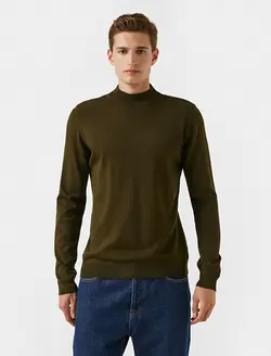 پلیور مردانه خاکی کوتون