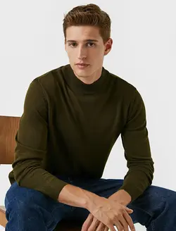 پلیور مردانه خاکی کوتون