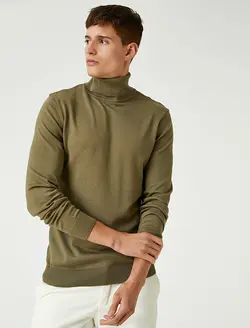 پلیور مردانه خاکی کوتون